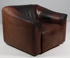 Vintage-Lounge-Sessel von de Sede, DS47, patiniertes Leder