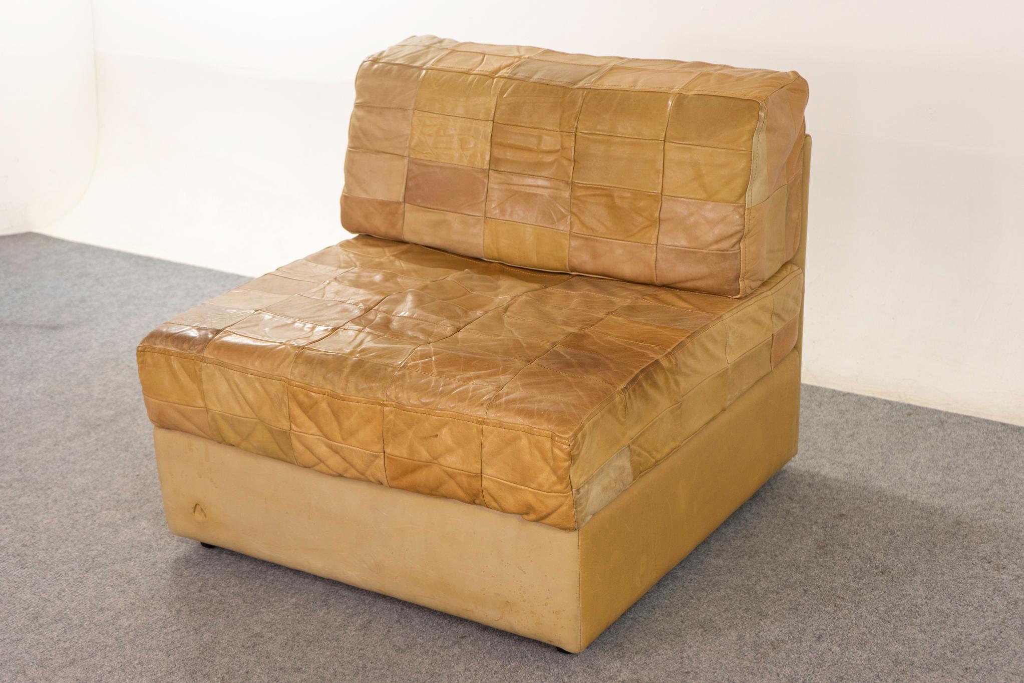 Vintage De Sede Patchwork Leather Sectional Sofa For Sale 5