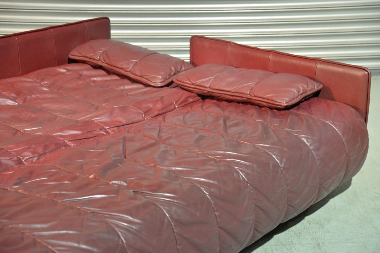 Vintage De Sede Patchwork Leather Sofa or Daybed, Switzerland, 1970s For Sale 9