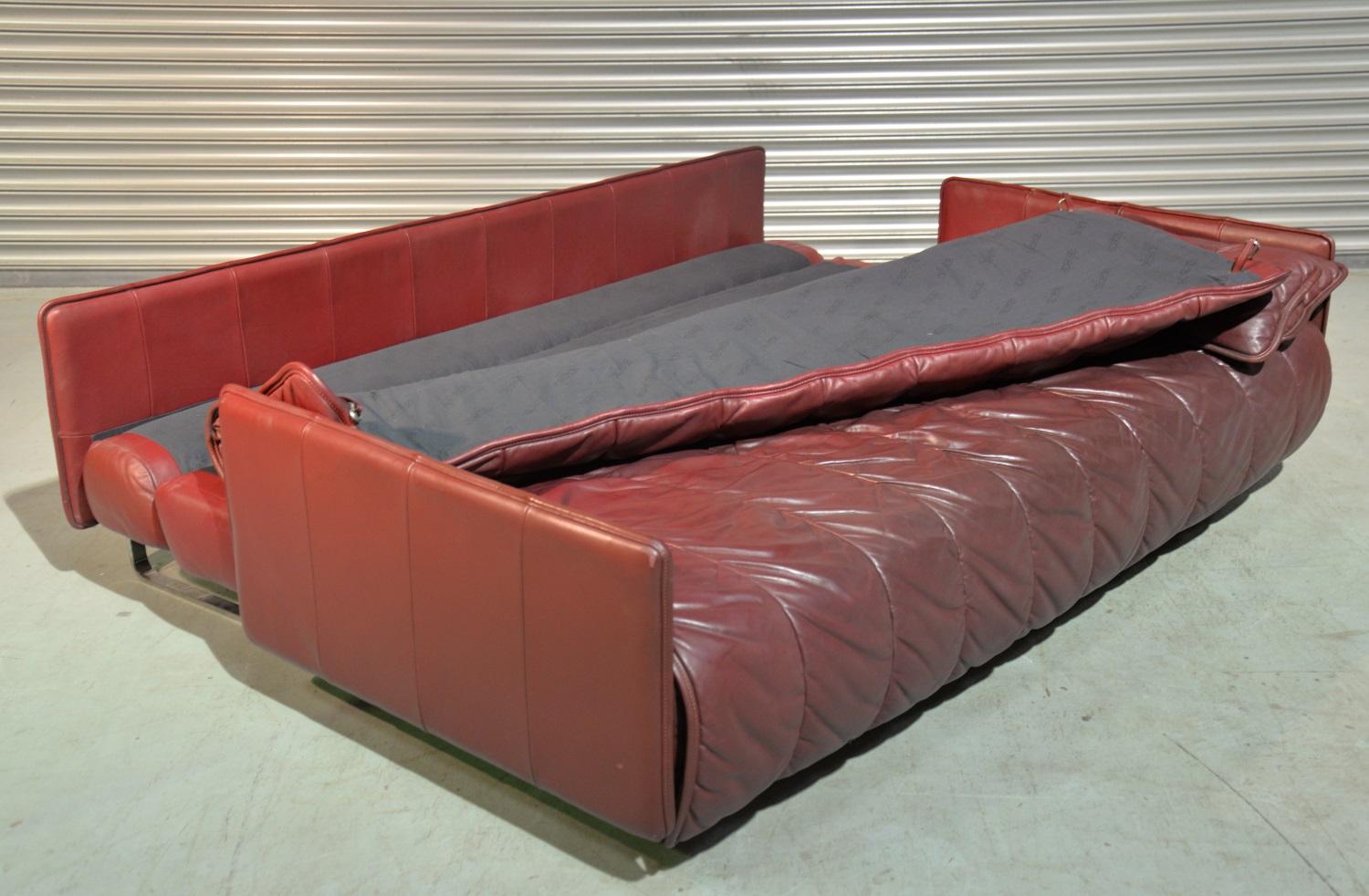 Vintage De Sede Patchwork Leather Sofa or Daybed, Switzerland, 1970s For Sale 11