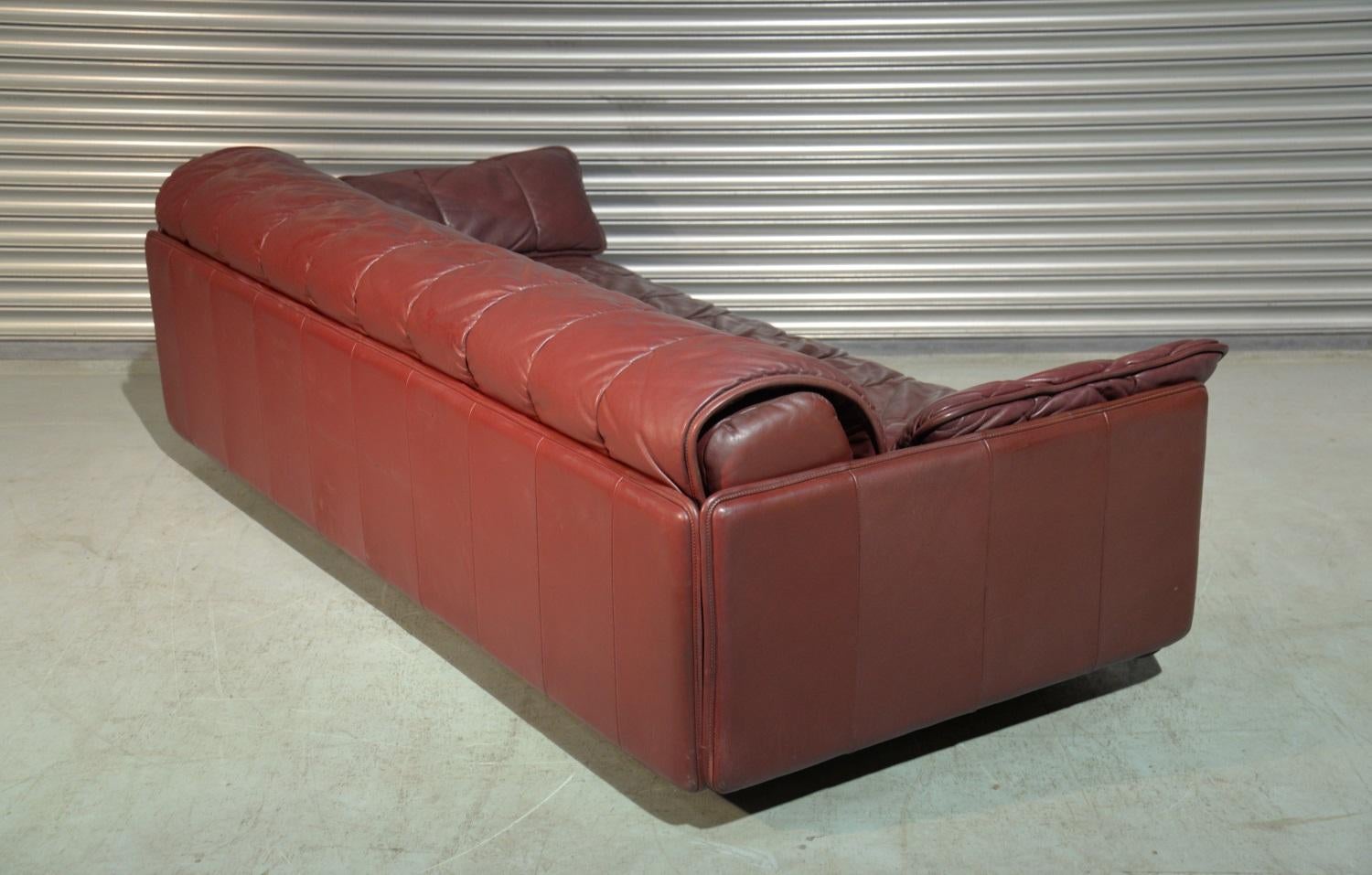 Swiss Vintage De Sede Patchwork Leather Sofa / Daybed, Switzerland, 1970s For Sale