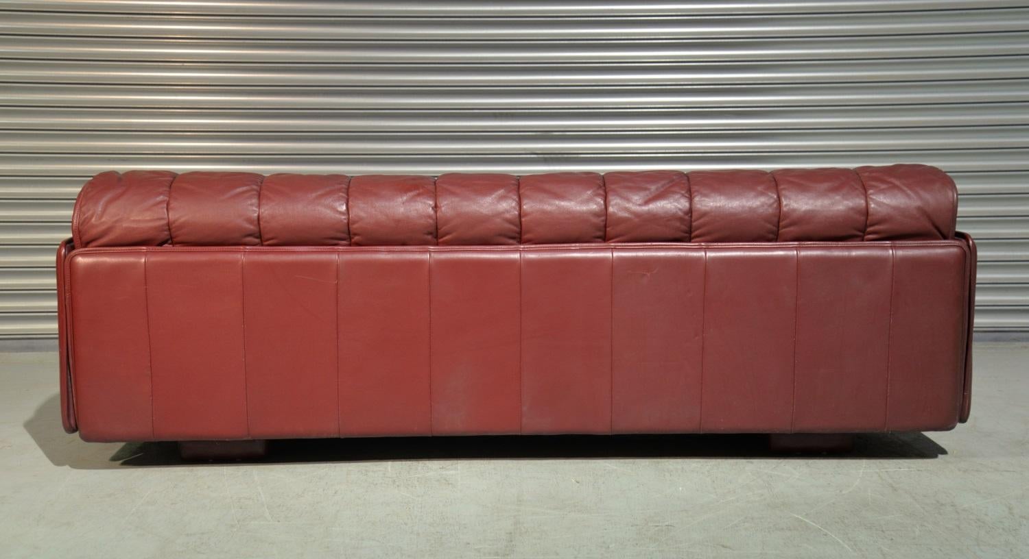 Late 20th Century Vintage De Sede Patchwork Leather Sofa / Daybed, Switzerland, 1970s For Sale