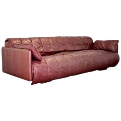 Retro De Sede Patchwork Leather Sofa or Daybed, Switzerland, 1970s