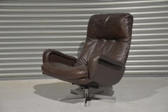 Vintage De Sede S 231 James Bond Swivel Lounge Armchair, Switzerland, 1960s