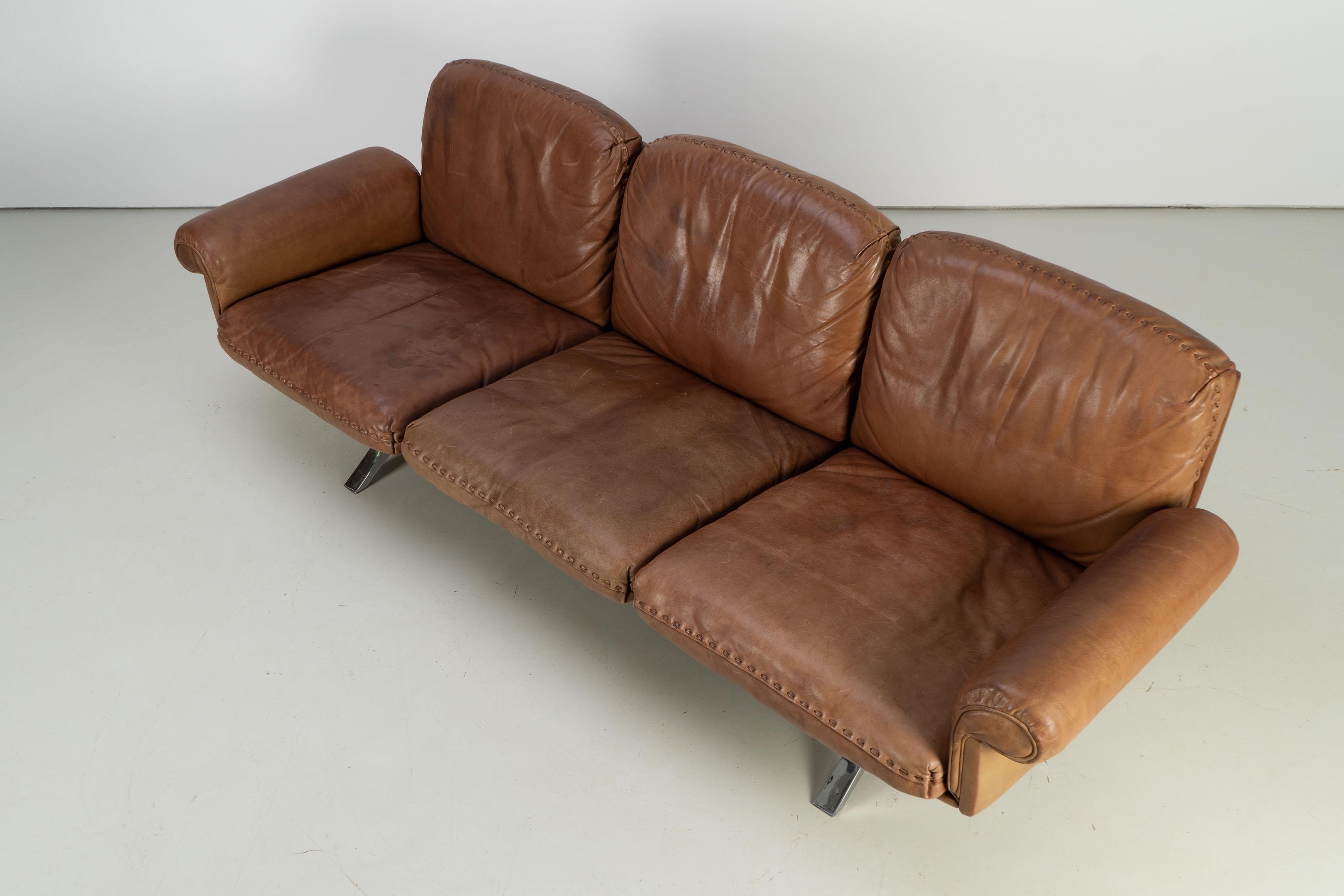 Vintage de Sede Sofa DS-31 Switzerland 1970s, Buffalo Leather 2