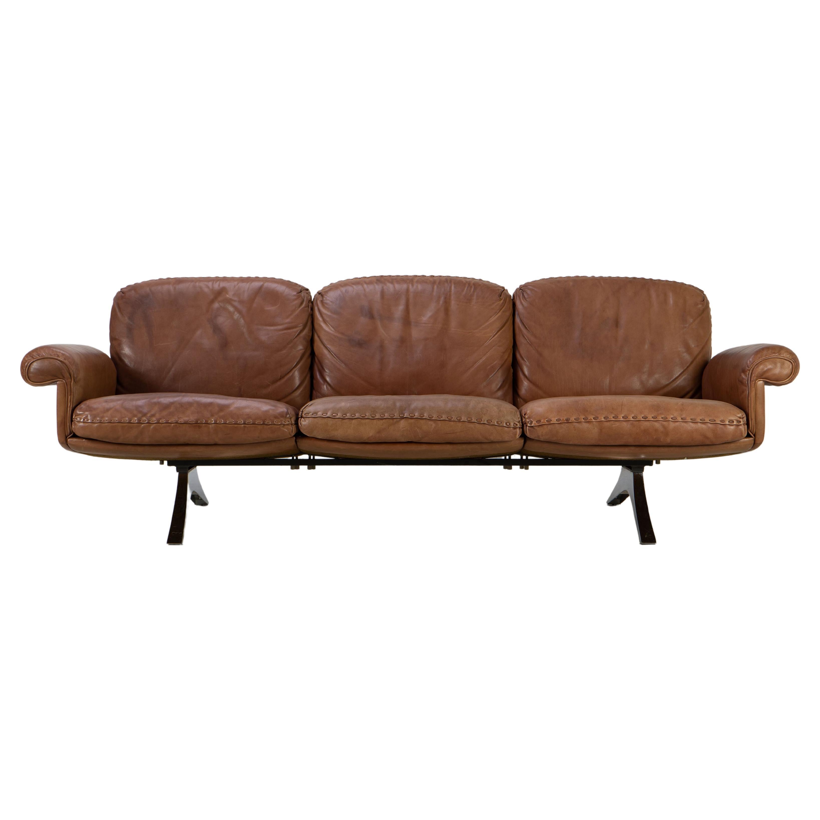 Vintage de Sede Sofa DS-31 Switzerland 1970s, Buffalo Leather