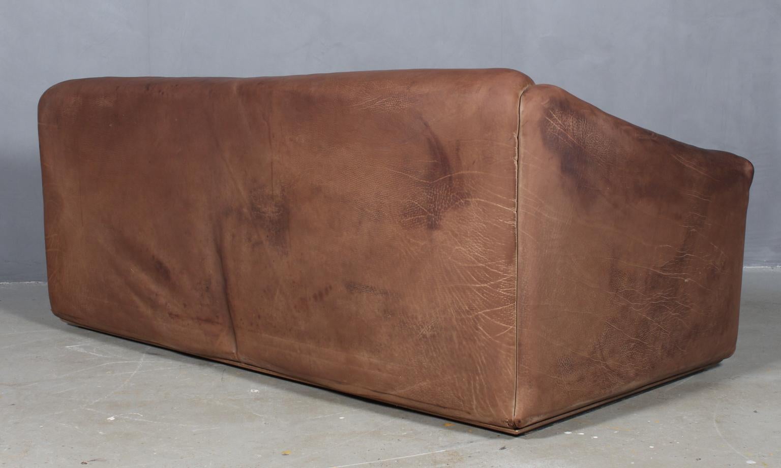 Vintage De Sede Three-Seat Sofa, DS47, Patinated Leather 1