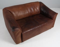 Vintage De Sede Two-Seat Sofa, DS47, Patinated Leather