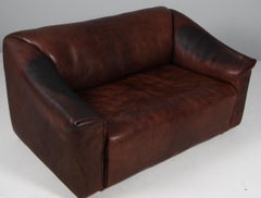 Vintage De Sede Two-Seat Sofa, DS47, Patinated Leather
