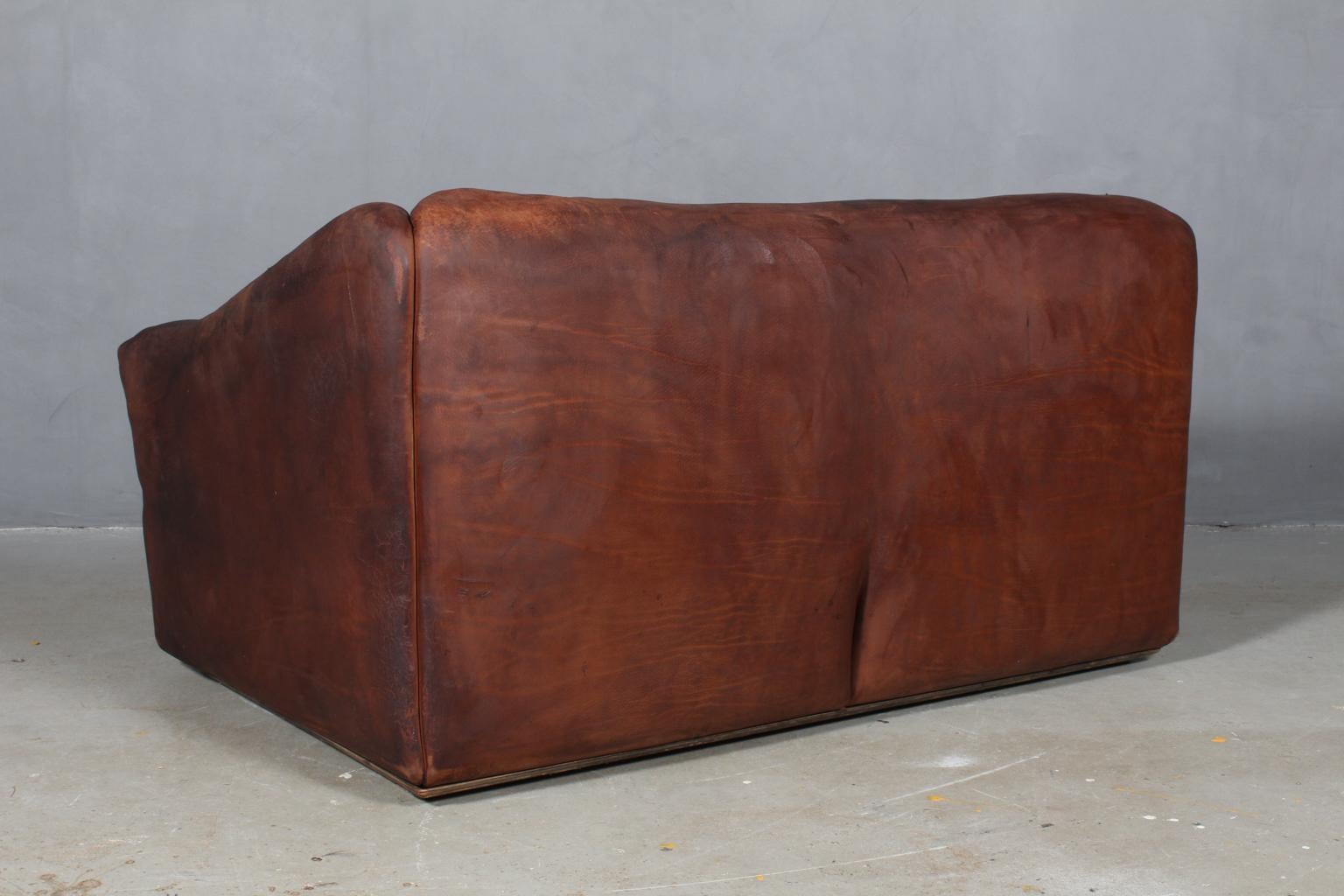 Vintage De Sede Two-Seat Sofa, DS47, Patinated Leather 3