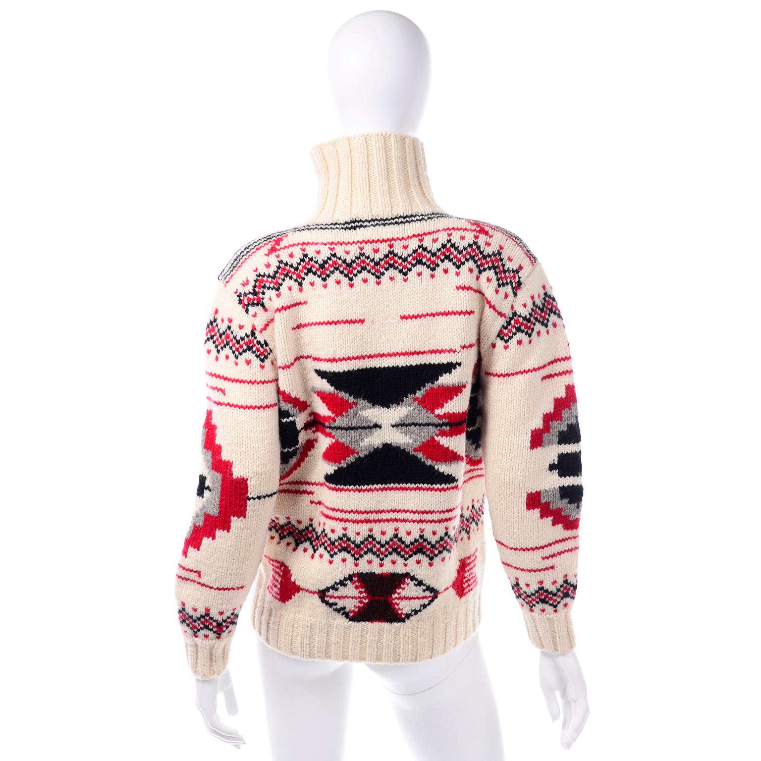 vintage cream ralph lauren knit sweater