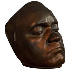 Vintage Death Mask, Bronze, Memento Mori, 20th Century, circa 1960 at | bronze death mask