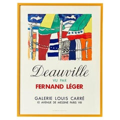 Vintage "Deauville Vu Par Fernand Leger" Affiche d'exposition, France, 1950