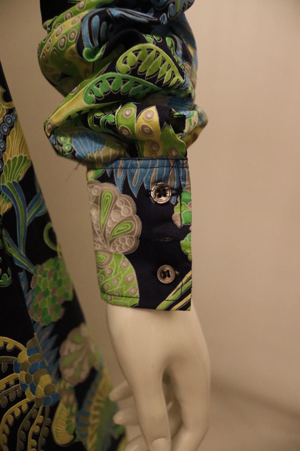 Vintage Debarah Clare print Gown For Sale 2