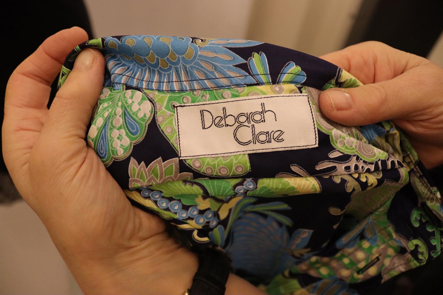 Vintage Debarah Clare print Gown For Sale 3