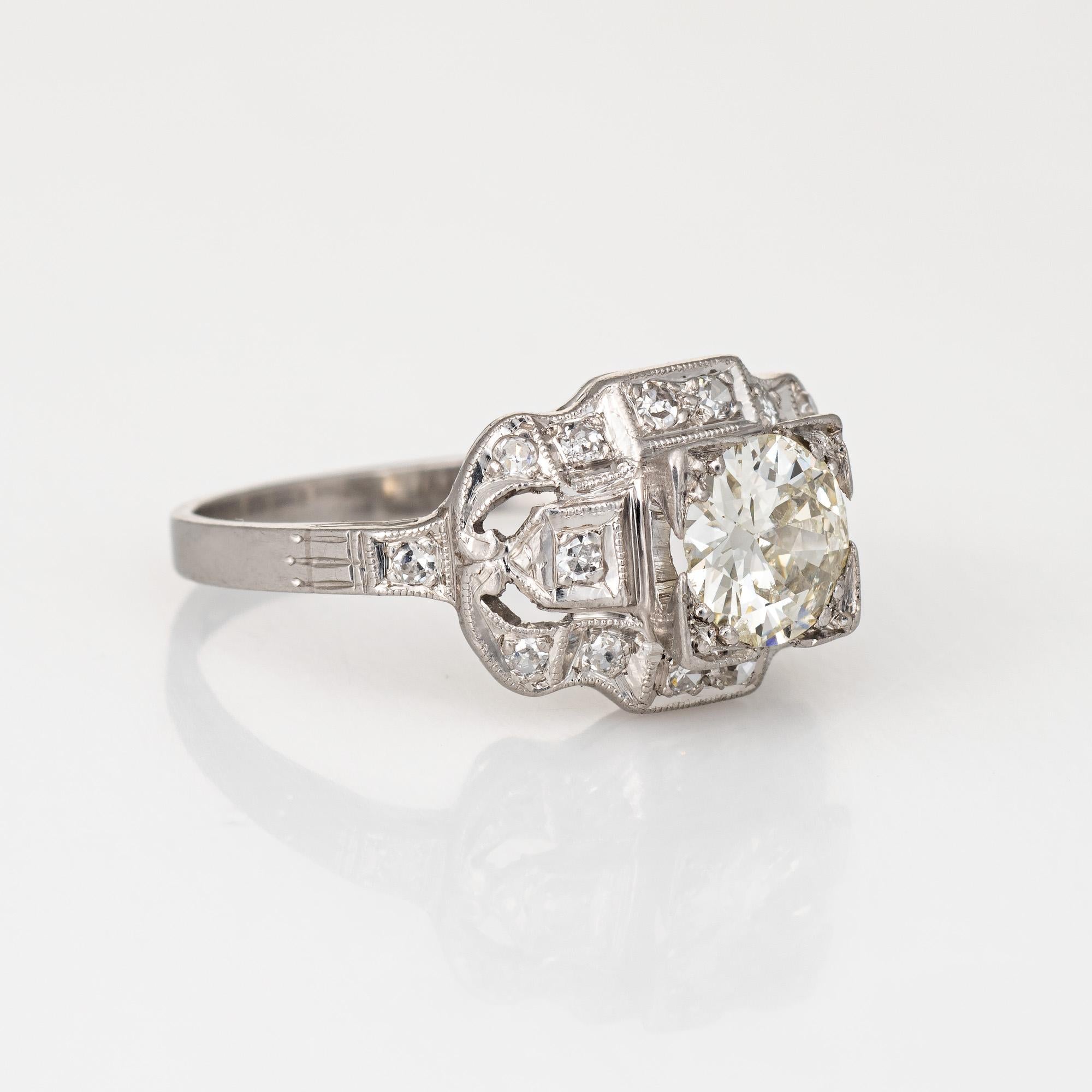 1 carat platinum diamond ring