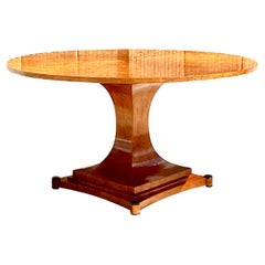 Vintage Deco Burl Wood Dining Table