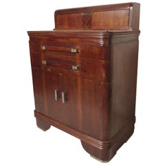 1920s Stripped And Lacquered Lit Steel Dental Cabinet With