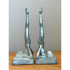 Vintage Deco Frantart Sasparilla Nude Bookends - Set of 2