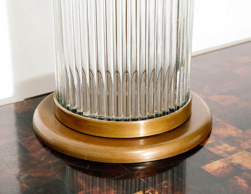 Vintage Deco Hurricane Table Lamp In Good Condition In Brooklyn, NY