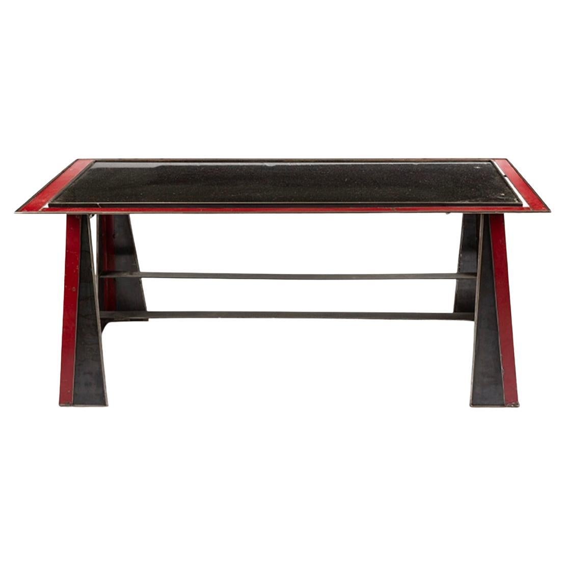 Consola de metal Vintage Deco en venta