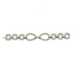 Vintage-Cocktailarmband aus Kristall im Deco-Stil, 1980er Jahre