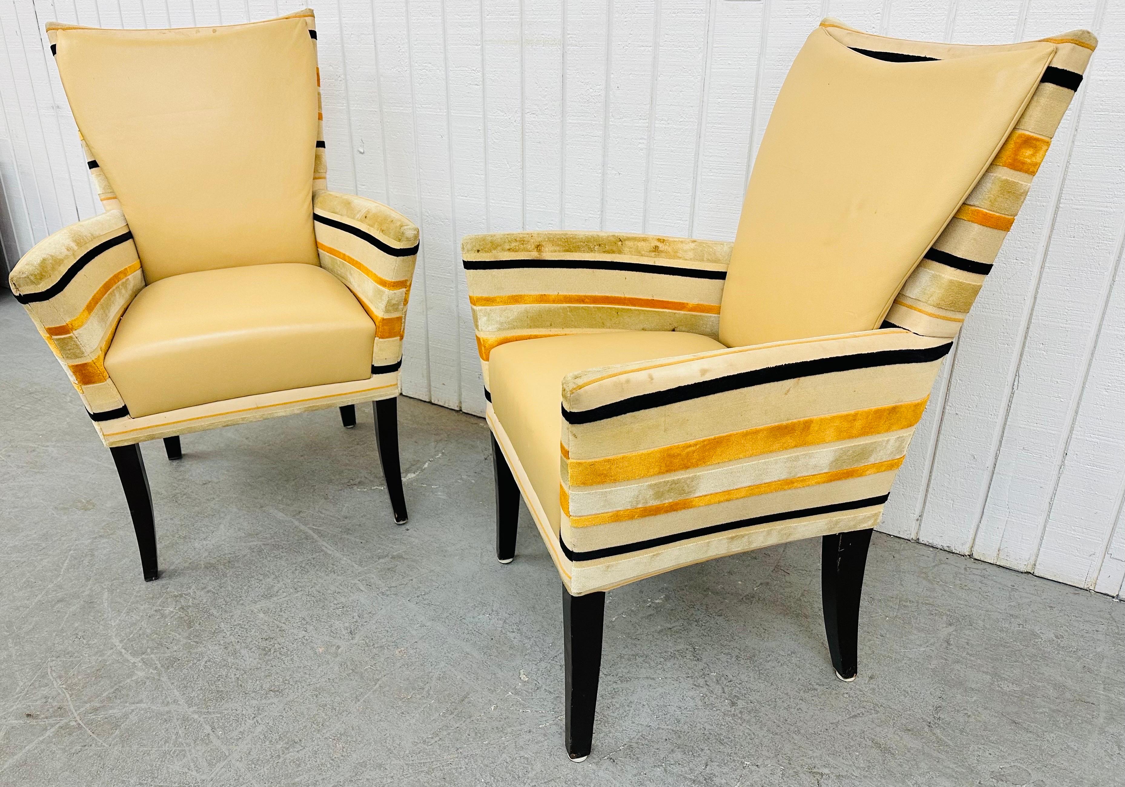 Art Deco Vintage Deco Style Lounge Chairs - Set of 2 For Sale
