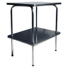 Tavolino tubolare cromato Vintage By