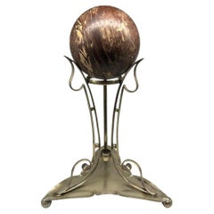 Vintage Decor Silver plated Stand with Bakelite Ball