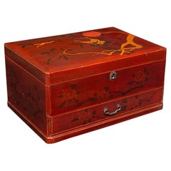 Vintage Decorative Administrator's Box, Japanese, Lacquer, Jewellery, Art Deco