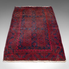 Vintage Decorative Baluchi Rug, Middle Eastern, Hall, Lounge Carpet, circa 1930