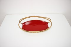 Dekorativer Vintage-Korb, 1950er Jahre, Tschechoslowakei