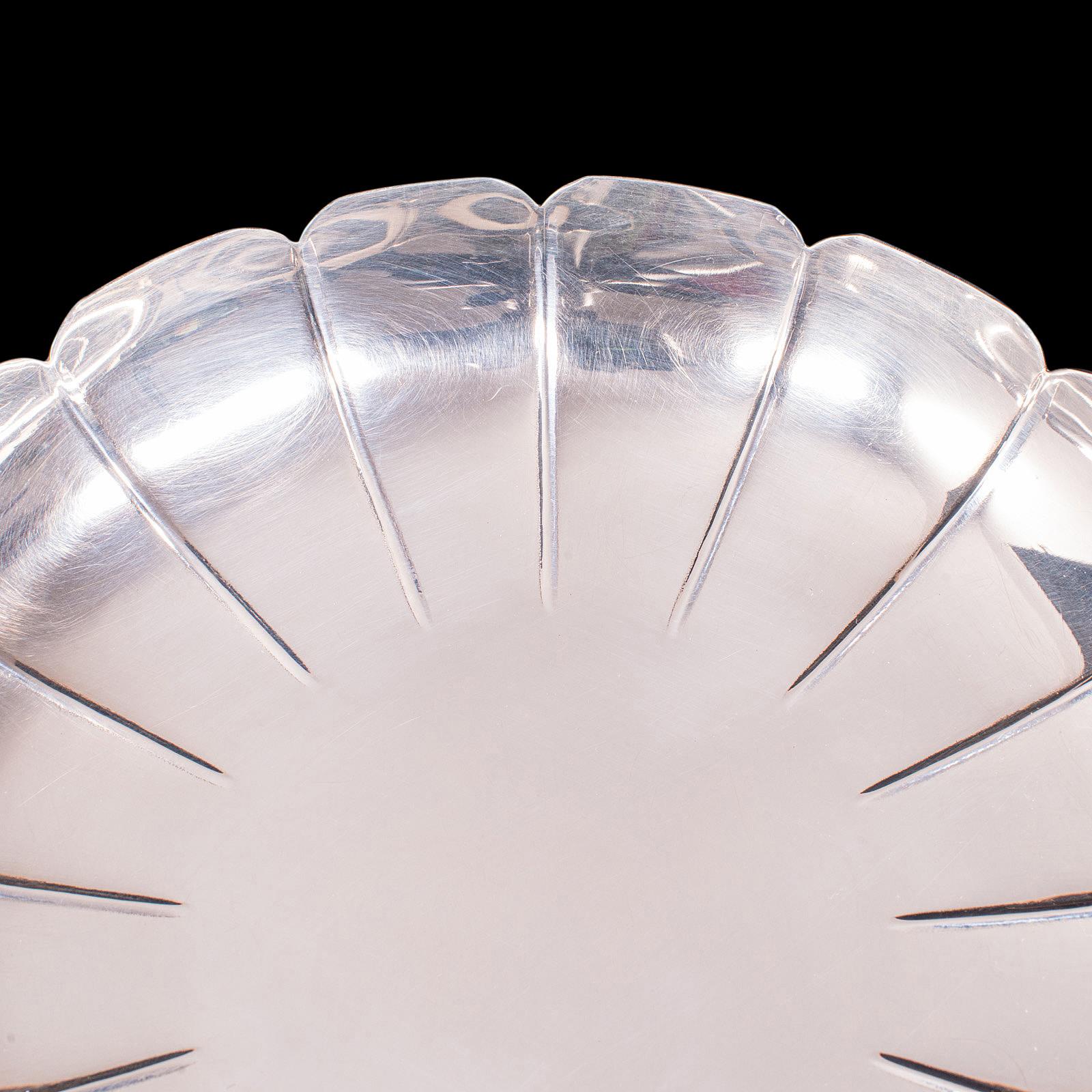 Dekorative Vintage- Bon Bon-Schale, englisch, Silber, Serviertablett, Schale, Punzierung im Angebot 1