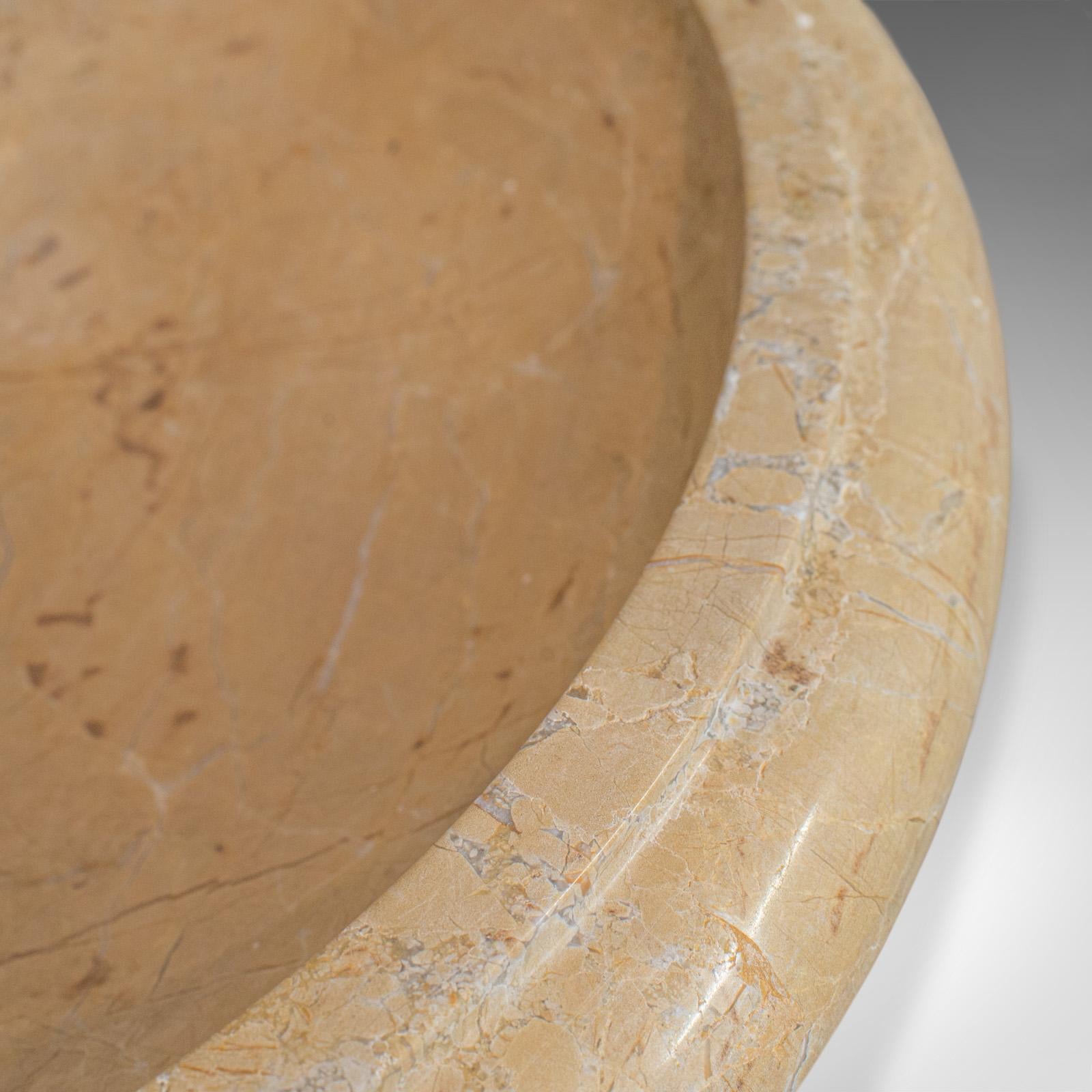 Marmo Ciotola decorativa d'epoca, inglese, in marmo, ornamentale, fruttiera, piatto da portata in vendita