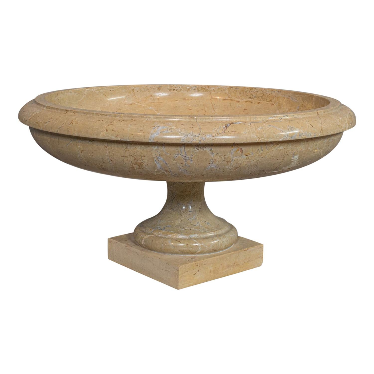 Cuenco Decorativo Vintage, Inglés, Mármol, Ornamental, Frutero, Plato para Servir