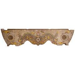 Vintage Decorative Cart Panel, Naga Motif, Mid-20th Century, North Thailand
