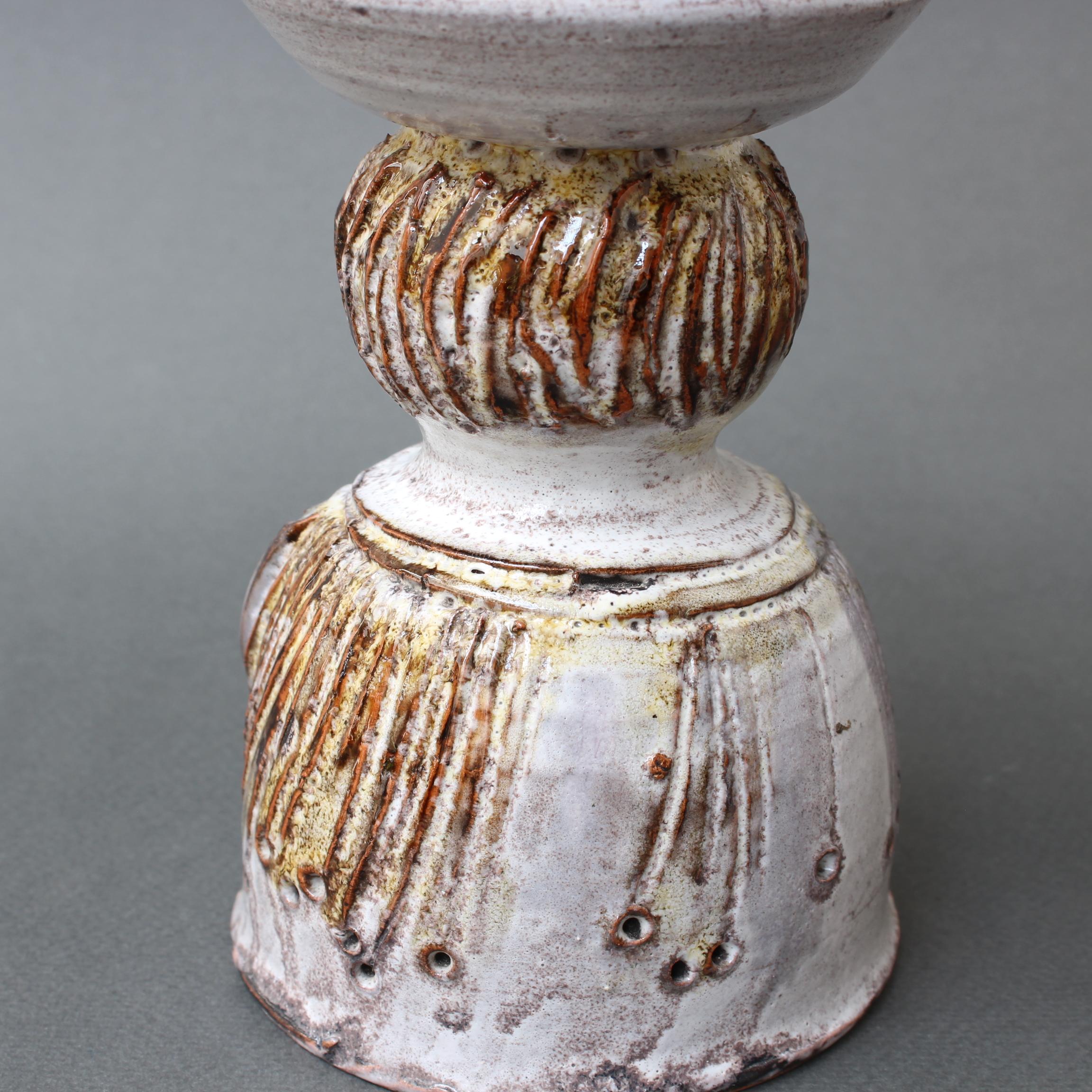 Vase à fleurs décoratif vintage en céramique de Pierre Koppe:: vers les années 1970 5