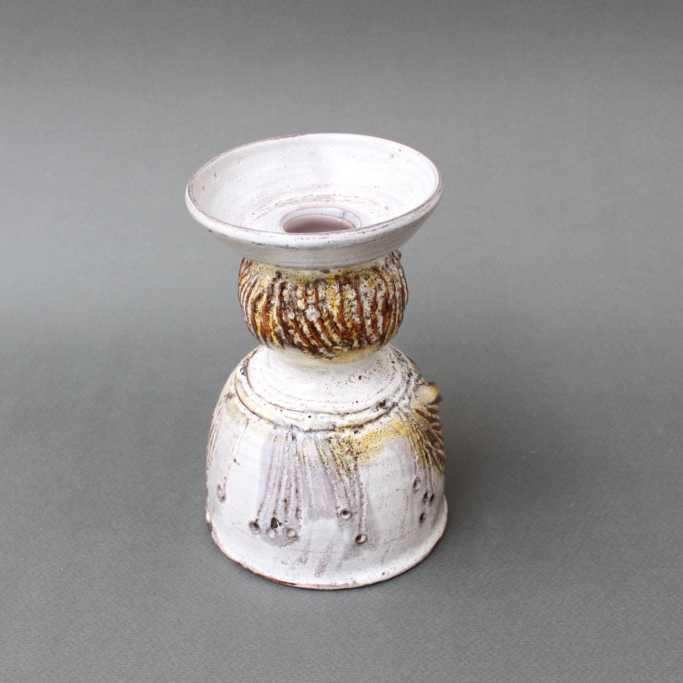 Vase à fleurs décoratif vintage en céramique de Pierre Koppe:: vers les années 1970 1