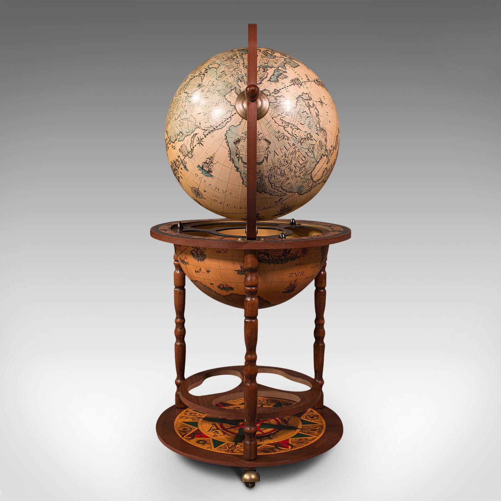 Vintage Decorative Cocktail Globe, Continental, Drinks Trolley, Cabinet, C.1970 1