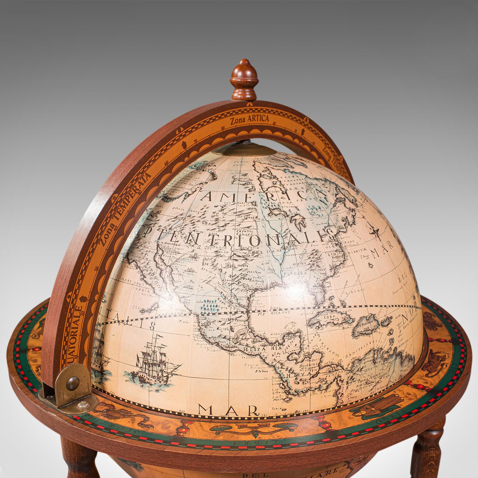 Vintage Decorative Cocktail Globe, Continental, Drinks Trolley, Cabinet, C.1970 3