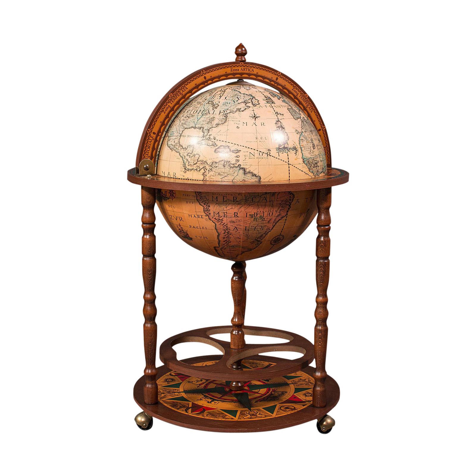 Vintage Decorative Cocktail Globe, Continental, Drinks Trolley, Cabinet, C.1970