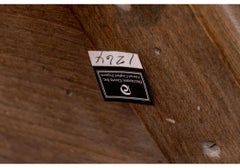 Vintage Decorative Crafts Tavolo intarsiato con piedistallo a petalo