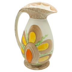 Vintage Decorative Creamer Jug, English, Ceramic, Milk Pourer, Art Deco, C.1930