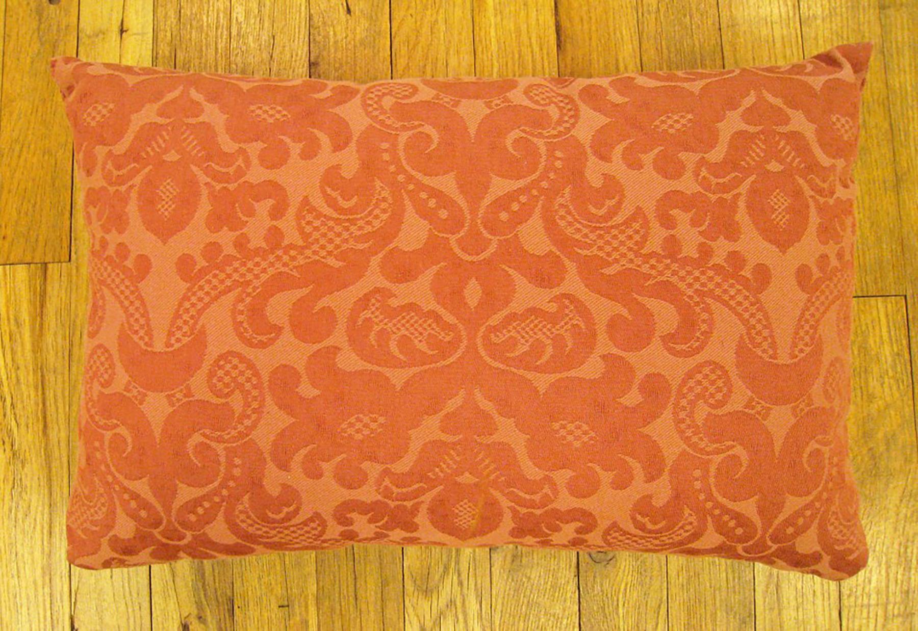 Vintage Decorative Double-Sided French Floral Textile Pillow In Good Condition For Sale In New York, NY