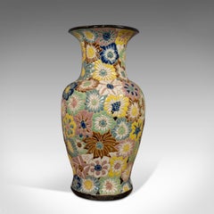 Vintage Decorative Flower Vase, Oriental, Ceramic, Decorative, Urn, Stick, Stand