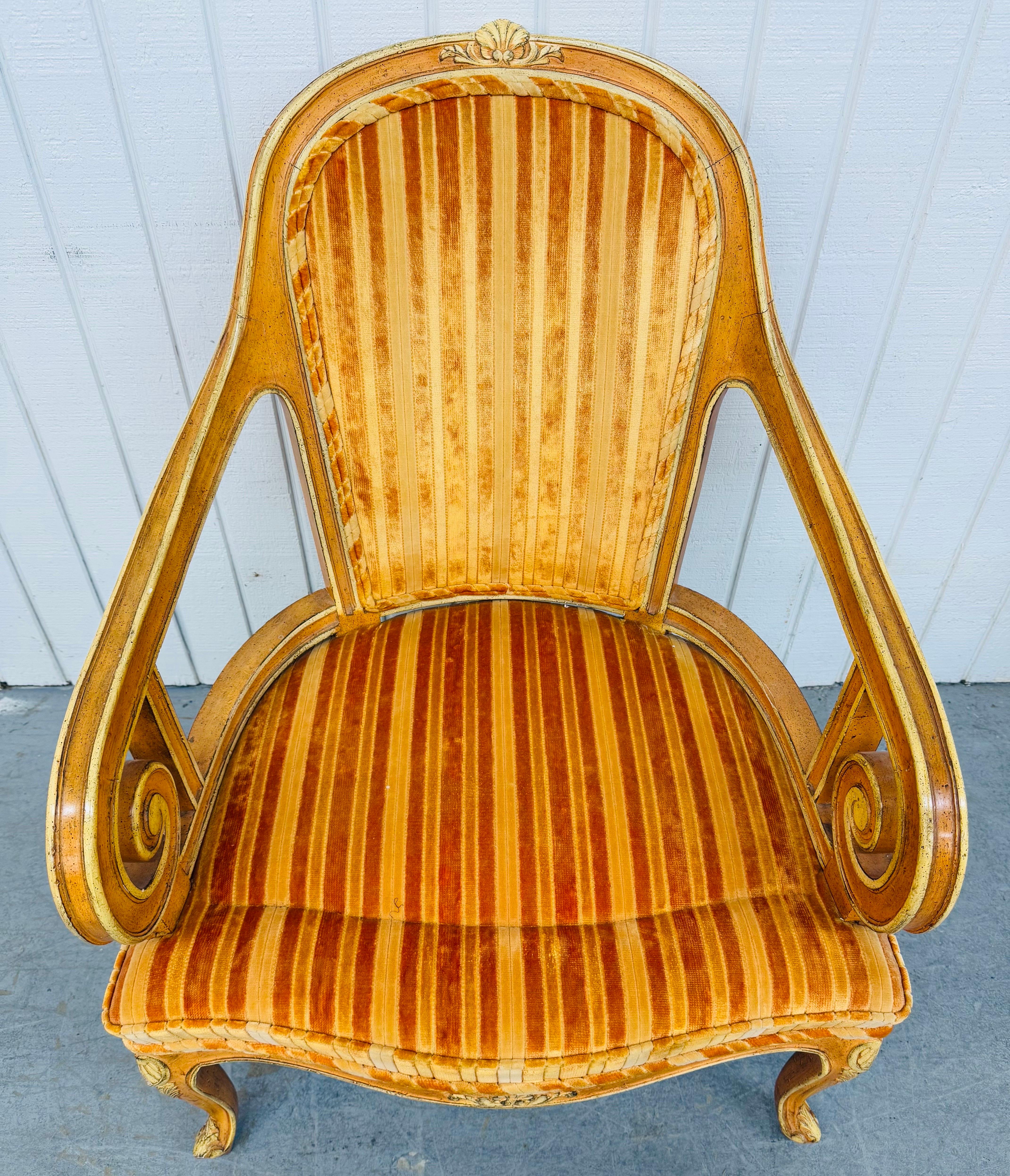 Dekorative Vintage-Sessel im französischen Stil im Vintage-Stil - 2er-Set (Polster) im Angebot