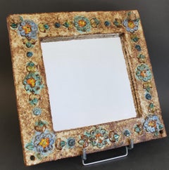 Espejo de pared francés decorativo vintage de La Roue (años 60)