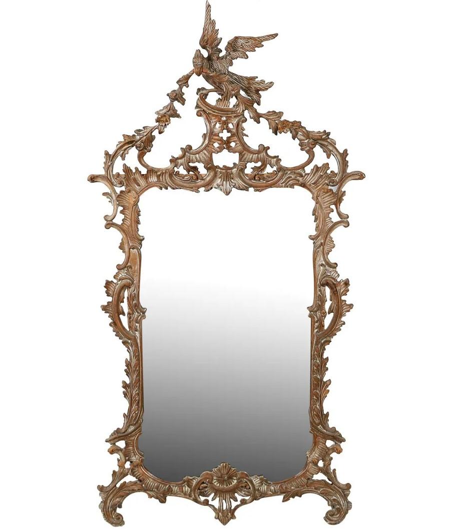 Espejo Decorativo Vintage de Madera Tallada Tallado en venta