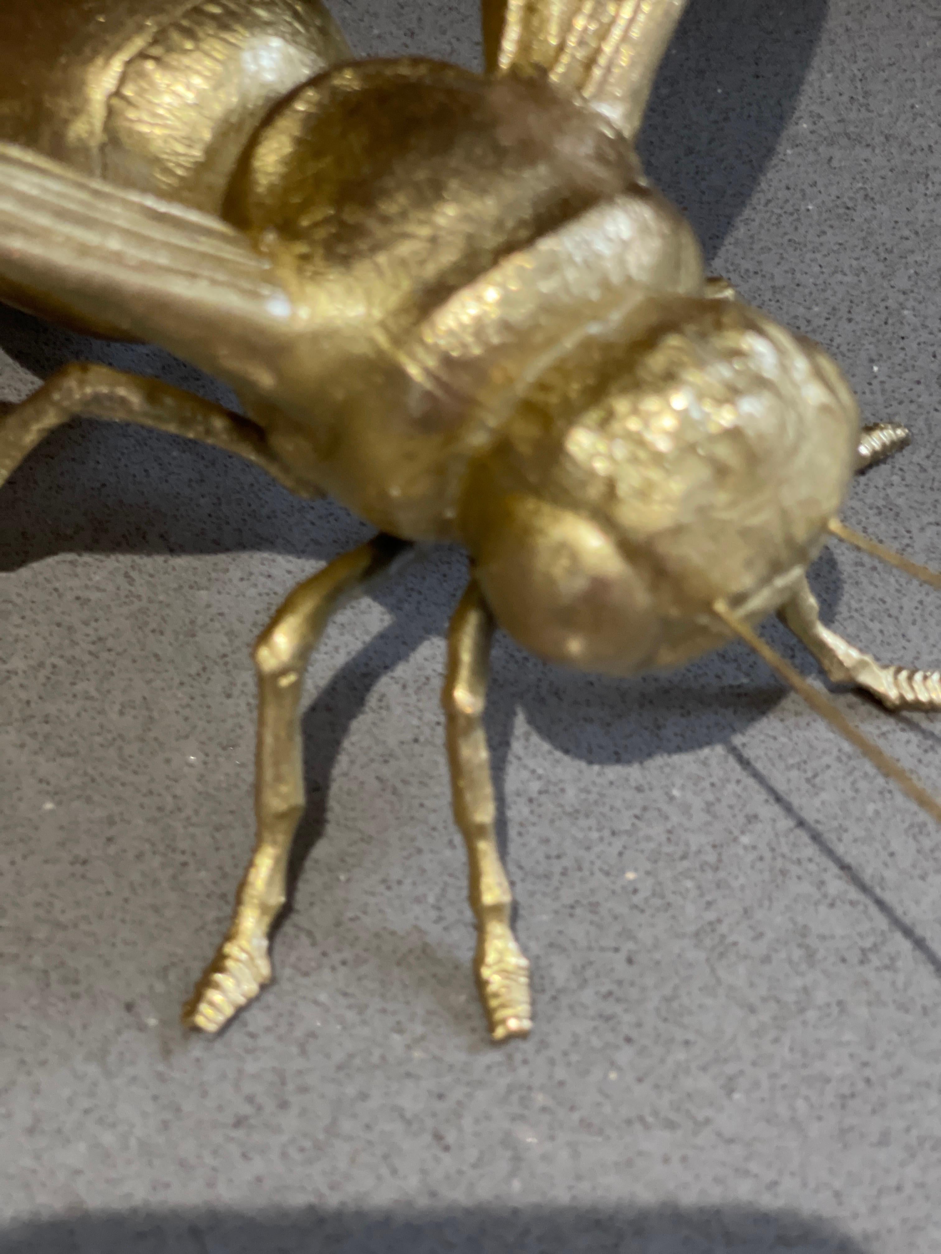 Dekorative Gold Bee Ornament Bumble Bee Skulptur LUXURY ORNAMENT GOLD, Vintage  (Art déco) im Angebot