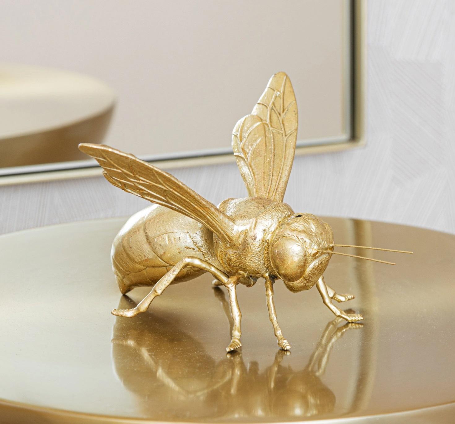 Vintage Decorative Golden Bee Ornament Bumble Bee Sculpture LUXURY ORNAMENT Bee For Sale 1